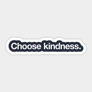 Choose kindness. Sticker